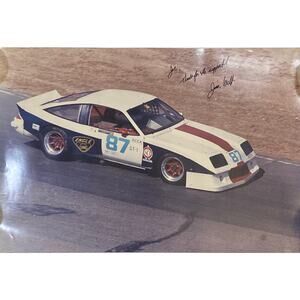 Jim Welf Welt Signed Poster Chevrolet Monza SCCA GT-1 Race Car 20x30" Thick